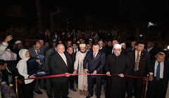 وزيرا السياحة والآثار والأوقاف ومحافظ القاهرة يفتتحون مسجد الحاكم بأمر الله بعد الانتهاء من مشروع ترميمه