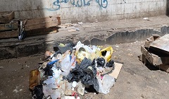 متابعة اعمال النظافة بنطاق الحى
