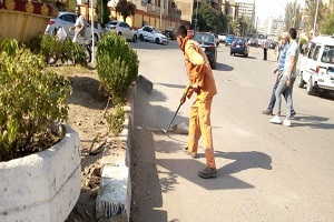 نظافة وتجريد شوارع الحي