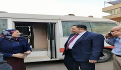 تفقد القافلة الطبية التابعة لوزارة الصحة بنطاق الحي 