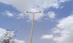 تركيب كشاف ليد بشارع جمال الدين
