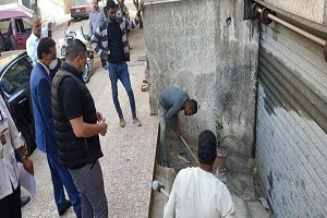 متابعة الحي لفتح الجراجات المغلقة بالنزهة الجديدة