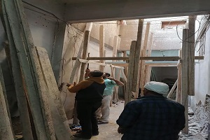 حملات لإيقاف أعمال البناء المخالف بالحي