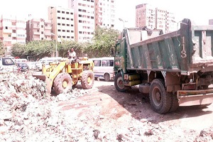 حي المعصرة يشن حملة لرفع الإشغالات وإزالة المخلفات