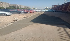 إعادة  الشيء لأصله بعد اصلاح ماسورة مياه بشارع الشركات