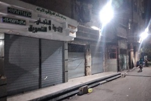 متابعة تنفيذ غلق المحلات التجارية والمقاهي والمطاعم بنطاق الحى 