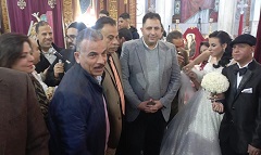 شارك نائب الشمالية حفل زفاف عروسين ذوي إعاقة بصرية