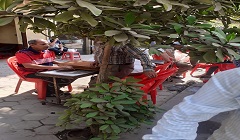 حملة على المقاهى بشارع أبن الرشيد 