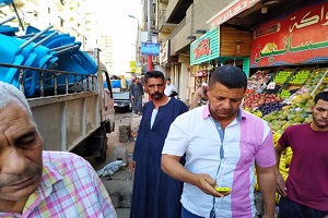 حملة مكبرة لرفع الاشغالات بحي المرج