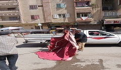 المتابعة الميدانية المستمرة ورفع كافة الاشغالات بالحي