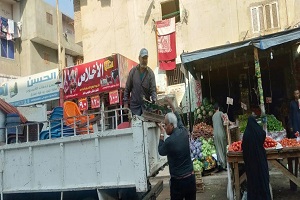 حملة لرفع الإشغالات بسوق اسبيكو وشارع الاربعين والخمسين