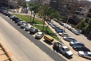 انشاء ساحة انتظار تسع من (35 الى 40 ) سيارة بحي مصر الجديدة