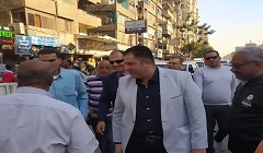 تفقد حالة النظافة بالشوارع بنطاق الحي 