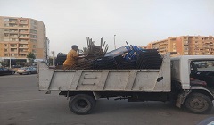 رفع اشغالات مقاهي مساكن صقر قريش بالشيراتون