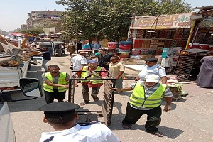 حملات لرفع الاشغالات اليومية وفرض الانضباط بالحي