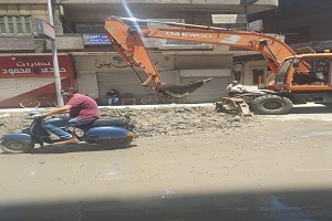 متابعة العمل بمشروع الصرف الصحي 