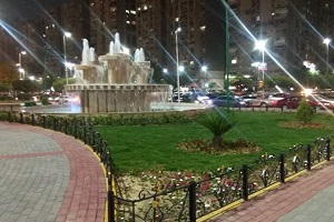 رصف الباركينج الخاص بوابة الاستاد بالحي