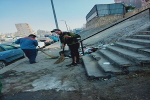 أعمال نظافة بالحي