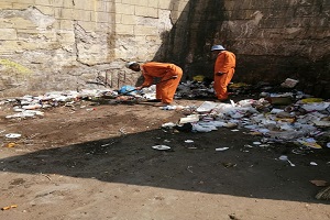 متابعة أعمال النظافة بالجمالية