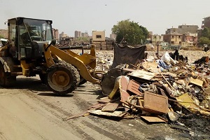 أعمال نظافة بأرض حكر السكاكيني القديم بحي  الشرابية