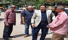 متابعة أعمال الرصف والتطوير الجارية بنطاق الحي 