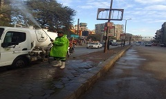 نظافة كباري المشاه بشوارع الحي