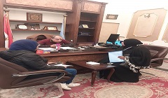 لقاء رئيس الحي بمجموعة من المواطنين