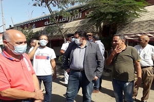 متابعة الاعمال اليومية بالحي 