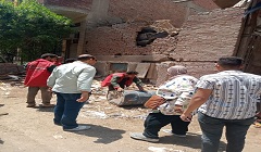 حملات لرفع الاشغالات وإزالة التعديات بعزبة خيرالله