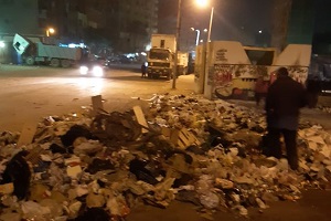 حملة مكبرة لرفع القمامة والمخلفات بالحي