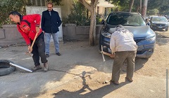حملة لرفع الحواجز الحديدية والأسمنتية خلف نادى النصر