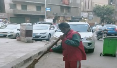متابعة أعمال النظافةبنطاق الحي