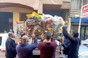 حملة مكبرة لرفع الإشغالات والتعديات من شوارع وميادين الحي