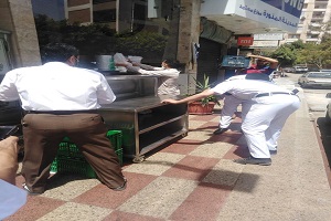 متابعة الأعمال اليومية بالحي 