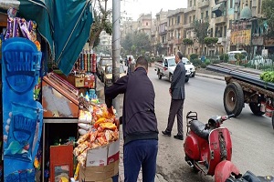 متابعة حملات الاشغالات ورفع جميع المخالفات