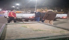  حملة لرفع الاشغالات بالحي  