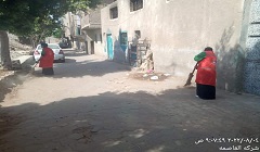 رفع كفاءة النظافة بشوارع الحي