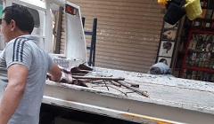 حملة لرفع الحواجز الحديدية من شارع استفانوس 
