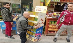 حملة لرفع كفاءة النظافة ببعض الشوارع بالحي