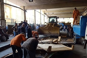 حملة مكبرة لرفع الإشغالات بشوارع الحي