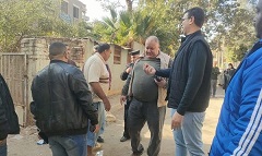 إزالة أعمال مخالفة بشارع نجيب شكور 