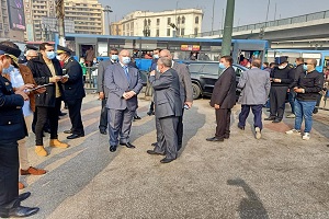 جولة ميدانية لمحافظ القاهرة بميدان رمسيس
