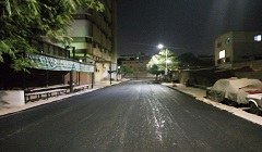 استكمال تطوير شوارع وميادين الحي