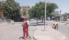 حملات نظافة وتجميل بشوارع الحي