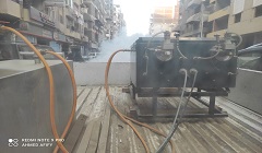  حملة  لرش الحشرات الطائرة بشارع ترعة الجبل 