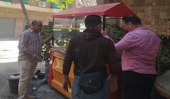 حملة لرفع الاشغالات ببعض الشوارع بالحي