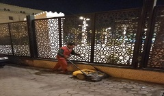أعمال نظافة بالمشهد الحسيني ونفق الأزهر