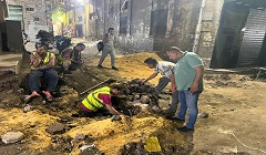 إصلاح ماسوة مياه بشارع بين الحارات