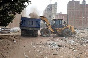 حملة لرفع القمامة والمخلفات بشارع مؤسسة الزكاة 