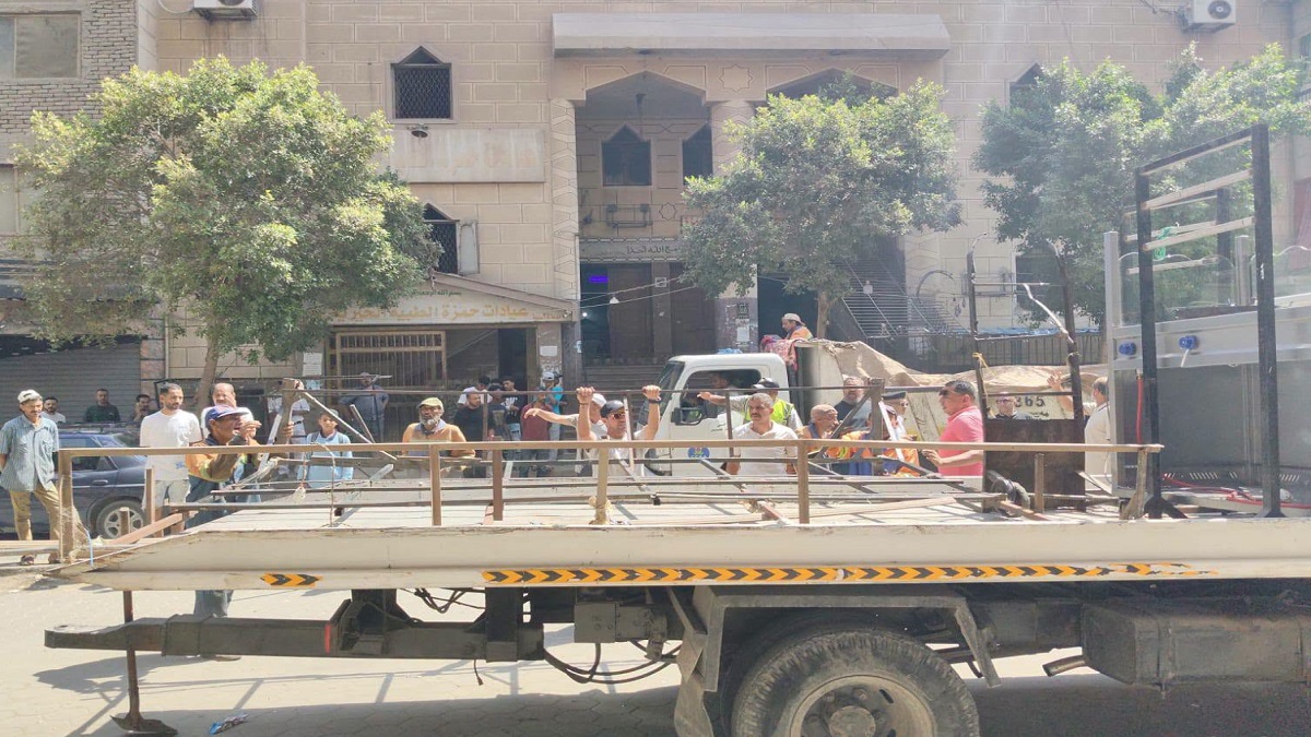 حملة مكبرة لرفع الإشغالات بشارع أحمد عرابي
